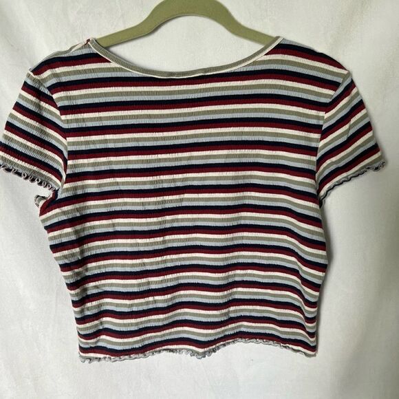American Eagle striped baby tee size M - Picture 5 of 7
